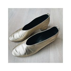Gray Matters Gold Pumps